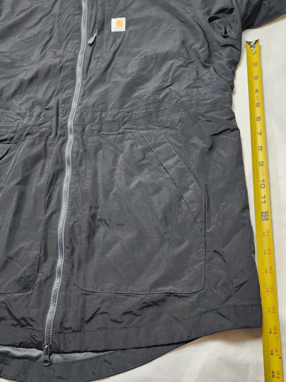 Carharrt Women's Rain Defender Relaxed Fit Lightweight Black Coat Size 2xlarge